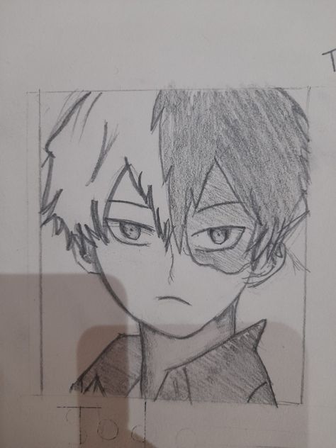 Todoroki Drawing Easy, Todoroki Drawing, Anime Drawing, Drawing Easy, Easy Drawings, Anime Drawings, Male Sketch, Humanoid Sketch, Drawings