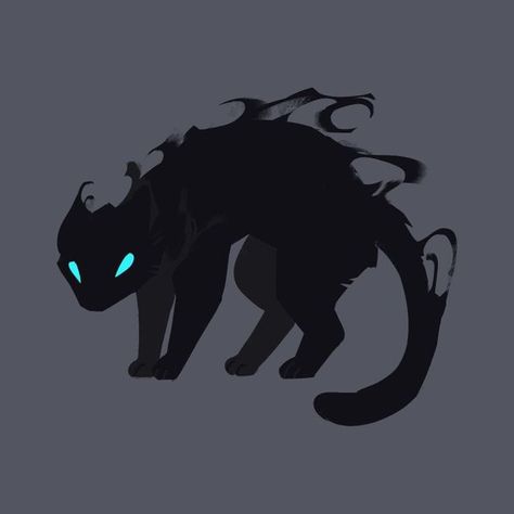 Shadow Creatures, Shadow Monster, Cat Shadow, Dark Creatures, The Music Industry, Creature Drawings, Fantasy Creatures Art, Modern Fantasy, Mythical Creatures Art