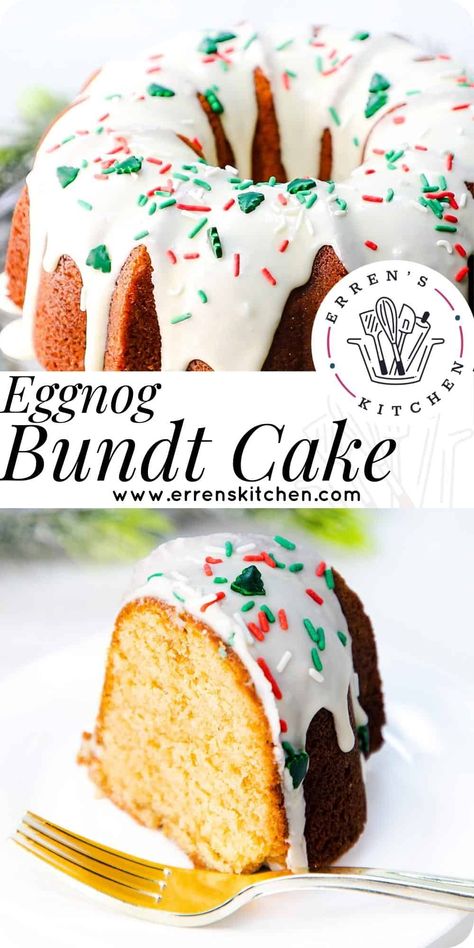 Our eggnog cake is the perfect dessert for your holiday celebration. It’s moist, flavorful, and sure to please everyone at the table. Easy Eggnog Cake, Christmas Pound Cake, Eggnog Pound Cake Recipe, Eggnog Pound Cake, Eggnog Cake Recipe, Eggnog Glaze, Eggnog Cake, Easy Eggnog, Eggnog Recipe