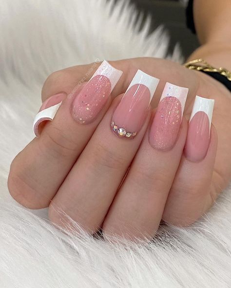 White Cover, Swarovski Crystals, Crystals, Nails, White, Beauty, On Instagram, Instagram, Art