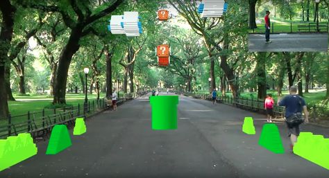 You'll never play 'Super Mario' like this, #AR, #game Environmental Signage, Abhishek Singh, Augmented Reality Games, Ar Game, Super Mario Games, Digital Projection, Nintendo Classic, Virtual Games, Mario Games