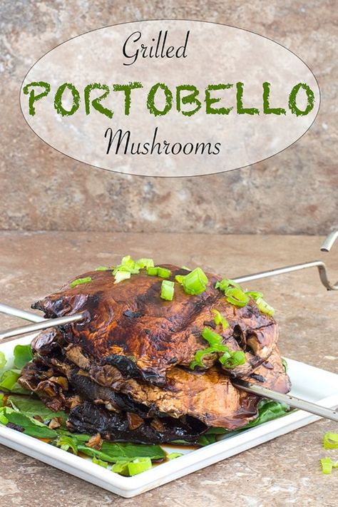 Grilled Portobello Mushrooms are easy to make Grilled Portobello Mushroom Caps, Portobello Mushroom Steak, Grilled Portabella Mushroom Recipes, Grilled Portobello Mushroom Recipes, Grilled Portabella Mushrooms, Mushroom Steaks, Portabella Mushrooms Recipes, Portabello Mushrooms, Portabella Mushrooms