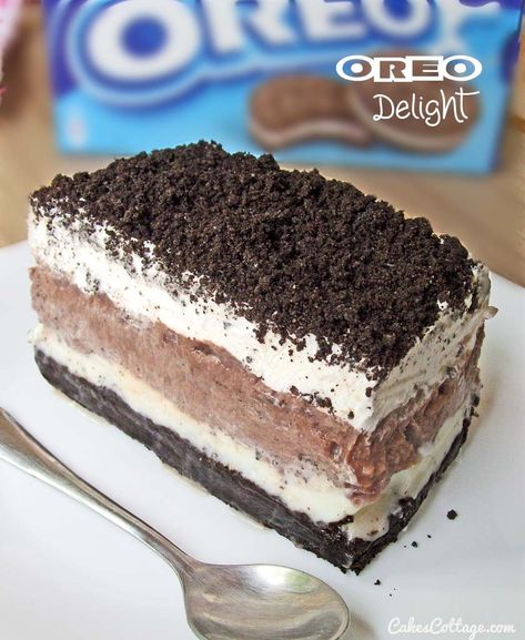 Pudding Recept, Summertime Desserts, Nobake Dessert, Oreo Delight, Oreo Fluff, Oreo Desserts, Dessert Oreo, Torte Cupcake, Oreo Recipes