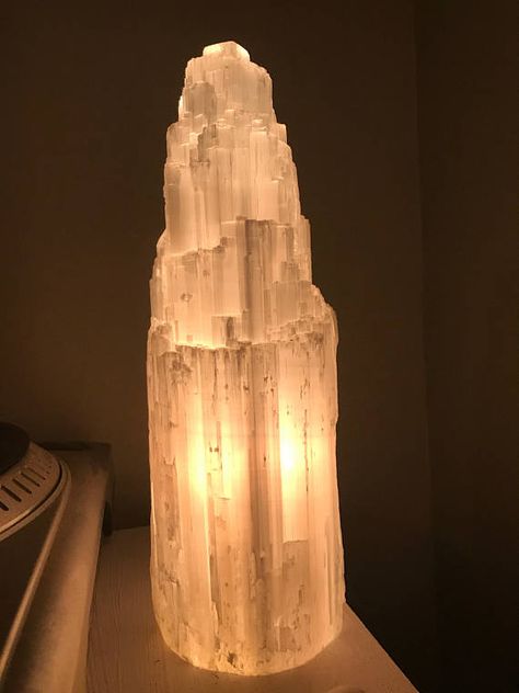 Selenite Lamp, Crystal Aesthetic, Yoga Room, Purple Hues, Shades Of Purple, Purple Amethyst, Crystals And Gemstones, Natural Crystals, Paper Lamp