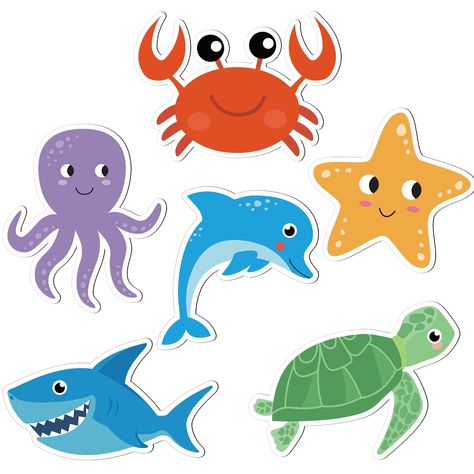 PRICES MAY VARY. What You Can Receive: you will be provided with 6 pieces of sea animal magnets for cruise ship door in the package, and there are 6 different styles, sufficient quantities can meet your decoration needs in daily life Ocean Animal Design: our cruise magnets for door decoration are printed with different patterns and colors, like turtle, crab, octopus, dolphin, shark, starfish, full of a strong nautical atmosphere, cute and lovely enough to easily appeal to people's attention Deta Ocean Animal Clipart, Sea Animals Craft, Cruise Door Magnets, Cruise Door Decorations, Cruise Magnets, Sea Animal Crafts, Cubby Tags, Magnet Fishing, Cruise Door