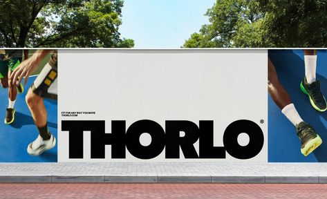 High Tide takes it back to the 80s in Thorlo brand upgrade Hoarding Design, Billboard Design, Visual Journal, Graphic Design Trends, Minimal Web Design, High Tide, Graphic Design Projects, Design System, Visual Communication