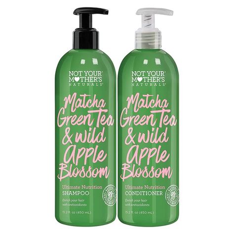 Green Tea Shampoo, Not Your Mothers, Natural Shampoo And Conditioner, Curl Shampoo, Natural Conditioner, Shampoo And Conditioner Set, Wild Apple, Nourishing Shampoo, Hair Cleanse