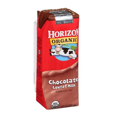 Milk Cartons Aesthetic, School Milk Carton, Horizon Milk, Horizon Chocolate Milk, Chocolate Milk Carton, Choccy Milk, Cute Milk Carton, Yoohoo Chocolate Milk, College Snacks