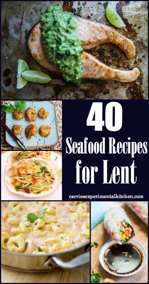 Lent Dinner Ideas, Ideas For Lent, Recipes For Lent, Seafood Ideas, Lenten Recipes, Lent Recipes, No Meat, Dinner Inspiration, Healthy Fish