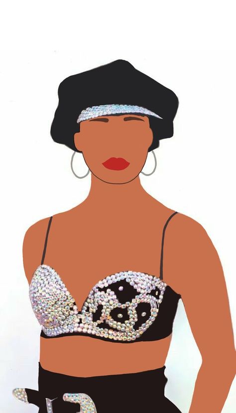 Selena Quintanilla Clipart, Black Bustier Outfit, Selena Bustier, Selena Party, Selena Art, Selena Quintanilla Birthday, Bustier Outfit, Disney Silhouette Art, Selena Quintanilla Outfits