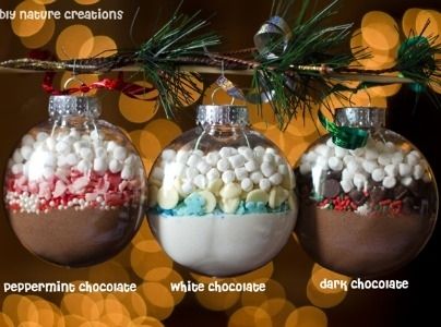 Cocoa Ornaments | 9 Edible Ornaments That Might Not Make It To The Tree Hot Cocoa Ornaments, Chocolate Ornament, Diy Hot Cocoa, Winter Wedding Favors, Hot Cocoa Mix, Hot Cocoa Mixes, Cocoa Mix, Homemade Christmas Gifts, Jar Gifts