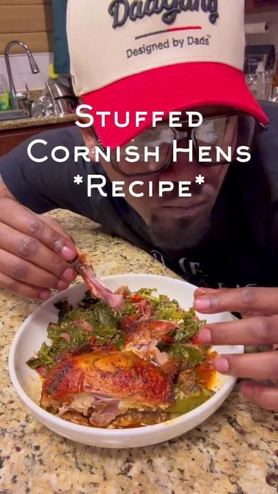 Michael J O'Neal on TikTok Cornish Hen Meal Ideas, Stuffed Cornish Hens, Baked Turkey Wings, Cornish Hen Recipe, Cornish Hen, Homemade Cajun Seasoning, Entree Dishes, Cornish Hens, You Broke My Heart