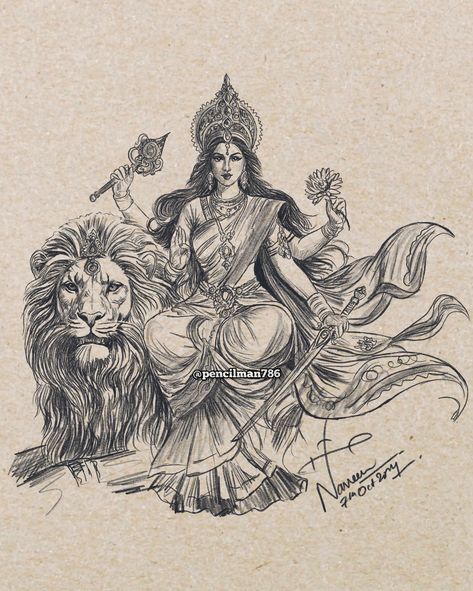 Navratri Day 6: Maa Katyayani 🙏🌺 ✨ Happy Navaratri! ✨ Jai Mata Di! #NavratriDay6 #MaaKatyayani 🌟Embracing the fierce and powerful energy of Mata Katyayani on this 6th day of Navratri! 🌟 Mata Katyayani represents courage, strength, and the fierce protection of her devotees. As a warrior goddess, she teaches us to stand tall and face our challenges head-on. Are you ready to unleash your inner strength? ✨ Let’s celebrate her spirit by sharing how you embody courage in your life! Tag a frien... Durga Mata Sketch, Lord Kartikeya, Human Sketch, Jai Mata Di, Warrior Goddess, Old Paper Background, Buddha Tattoo, Flower Drawing Tutorials, Divine Energy