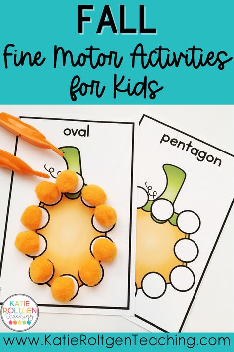 Your preschool, kindergarten, and first grade students will love this fall fine motor activities bundle! With over 64 hands-on, engaging activities to choose from, your elementary students will be strengthening their fine motors skills which will lead to strong pre-writing skills and development. These fall fine motor activities are perfect for small groups, morning tubs, centers, independent work, and more! Fall Fine Motor Activities, November Teaching Ideas, Word Building Activities, Veterans Day Activities, Teacher Leader, Morning Tubs, Prek Classroom, Fine Motor Activities For Kids, Independent Work