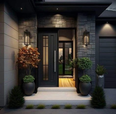 Contemporary Main Door Design Entrance Front Entry, Exterior House Doors Front Entry, Front Main Door Designs, Front Entrance Ideas Exterior Modern, Front Door Design Modern Entrance, Entrance Design Modern, Exterior Front Entrance Ideas, Modern Front Door Entrance, House Doors Front Entrance