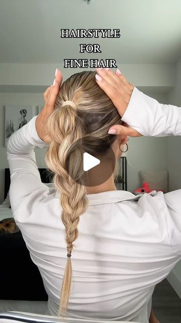 Megan James on Instagram: "fine hair where?? #finehairstyles #easyhairstyle #slickback #braid #finehair #thinhair" Back Braid, Red Hair Inspo, Slick Back, Slicked Back Hair, Slick Hairstyles, Work Hairstyles, Fine Hair, Hair Inspo, Easy Hairstyles