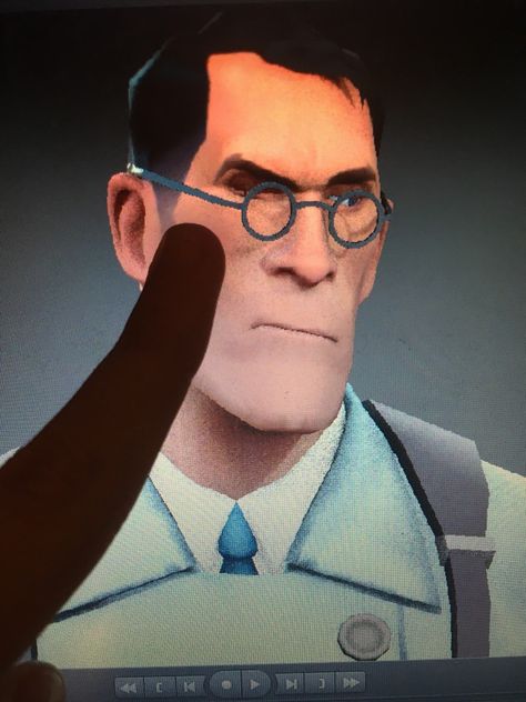 Nemesis Blue Tf2, Tf2 Medic Cosmetics, Medic Tf2, Man With Glasses, Tf2 Medic, Team Fortress 2 Medic, Fortress 2, Team Fortress 2, Team Fortress