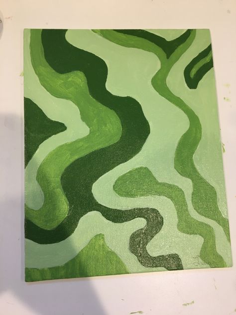 Squiggle Painting, Aesthetic Green, Going Green, Green Aesthetic, Go Green, Green, Art