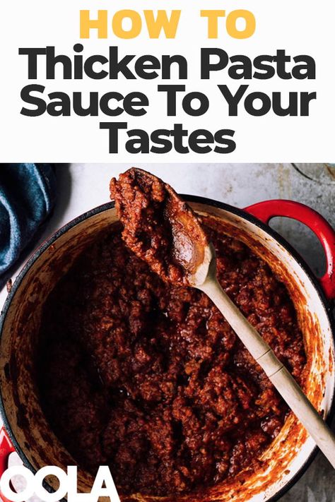 How To Thicken Pasta Sauce To Your Tastes Canned Recipes, Pegan Recipes, Sunday Gravy, Meatballs And Gravy, Spaghetti And Meatballs, Red Sauce, Sweet Sauce, Meat Sauce, Italian Dishes