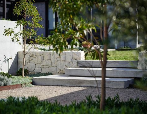 Granite Paving, Mediterranean Exterior, Modern Coastal Home, Timber Screens, Garden Paving, Landscape Services, Native Garden, Coastal Home, Garden Pool