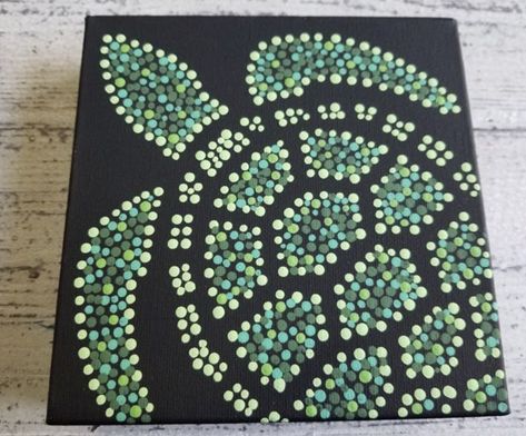 Painting Ideas On Canvas Intermediate, Painting Practice Ideas, Painting With Dots, Art Projects For Beginners, Art For Summer, Acrylic Paintings On Canvas, Aboriginal Dot Painting, Aboriginal Dot Art, Canvas Art Projects