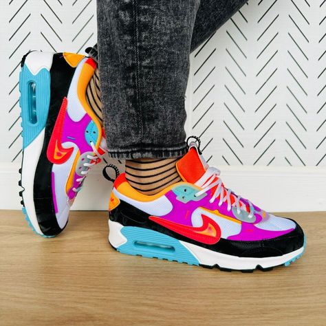 Nike Air Max 90 Futura, Air Max 90 Futura, Nike Shox Shoes, Slide On Sneakers, Nike Internationalist, Nike Classic Cortez, Vintage Suede Jacket, Nike High Tops, Nike Air Vapormax Flyknit