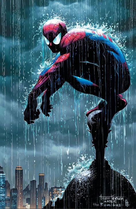 Tyler Kirkham, Spiderman Comic Art, Slowed Reverb, Comic Book Art Style, Comic Book Art, Spiderman Movie, Spiderman Pictures, The Amazing Spider Man, Marvel Spiderman Art