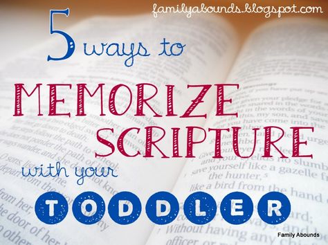 Family Abounds: 5 Ways to Memorize Scripture with Your Toddler Ways To Memorize Scripture, Memorize Bible Verses, Memory Verse Games, Verses From The Bible, Memorize Scripture, Psalm 119 11, Advent Ideas, Family Resources, Bible Verse Memorization