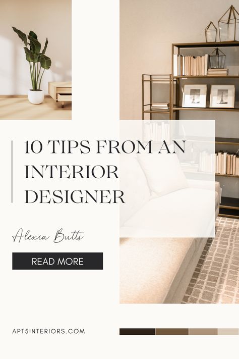 Interior Designers To Follow, Balanced Interior Design, Dress Like An Interior Designer, Design Tips Interior, Interior Designer Tips, How To Become Interior Designer, Interior Design How To, How To Interior Design Your Home, Interior Design 101