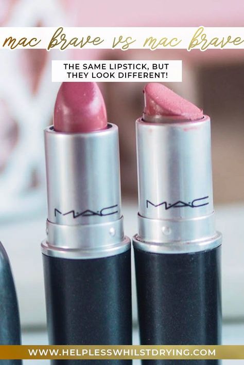 Brave Mac Lipstick, Mac Brave Lipstick, Mac Snob, Mac Brave, Mac Mehr, Mac Shades, Mac Lip Liner, Mac Lipstick Colors, Mac Lipstick Swatches