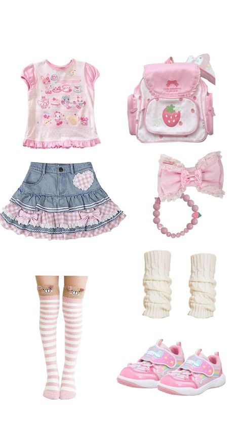 🐾🍡🍥 Cute Outfits Soft Aesthetic, Kawaii Cutecore Outfit, Cutegore Outfit Ideas, Where To Buy Cutecore Clothes, Kawaii Kei Outfit, Kawaii Style Outfits, Cute Core Outfits, Cutecore Outfit Ideas, Kawaiicore Outfits