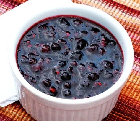 Huckleberry Syrup Recipe, Huckleberry Sauce, Huckleberry Desserts, Huckleberry Cheesecake, Huckleberry Ice Cream, Huckleberry Recipes, Huckleberry Jam, Brandy Sauce, Ice Cream Sauce