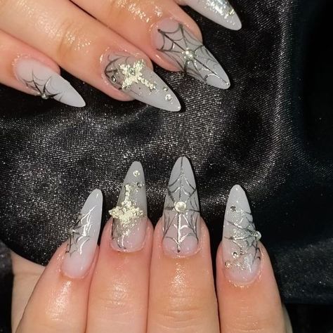 White Witchy Nails, Witchy Nails, Nail Ideas, Nail Inspo, Manicure, Nails, White