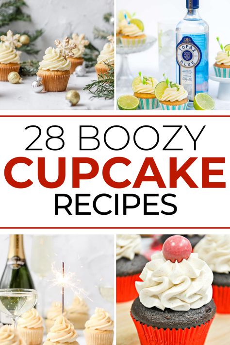 Booze Cupcakes, Alcohol Cupcakes, Dessert For A Party, Boozy Cupcakes Recipes, Alcohol Infused Cupcakes, Alcoholic Cupcakes, Boozy Baking, Infused Cupcakes, Margarita Cupcakes