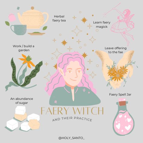 Animist Witch, Fae Witchcraft, Friday Witch, Fairy Witchcraft, Fairy Witch Aesthetic, Faery Witchcraft Aesthetic, Faery Witchcraft, Green Witch Information, Faerie Witchcraft