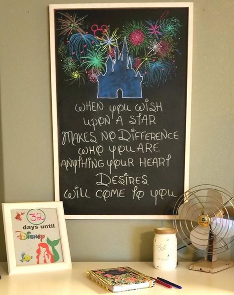 Disney chalkboard, castle, fireworks, summer 2017, Disney quote, chalkboard ideas for kids, Disney 2017, family chalkboard ideas, Disney magic Disney Chalkboard Sign, Disney Chalkboard Art Ideas, Disney Chalkboard Art, Family Chalkboard, Summer Chalkboard Art, Chalkboard Bar, Summer Chalkboard, Disney Worlds, Disney House