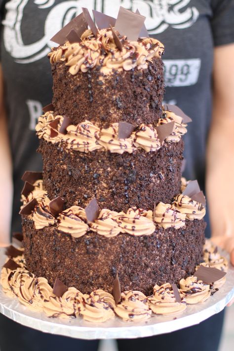 3 tier chocolate cake😋🤤🎂 #birthdaycake #chocolate #chocolatecake #parkridgenj #alittlecake #cake Chocolate Cake Images, 3 Layer Cakes, Inside Cake, Wedding Cake Recipe, Chocolate Layer Cake, Chocolate Wedding Cake, Birthday Cake Chocolate, German Chocolate Cake, German Chocolate