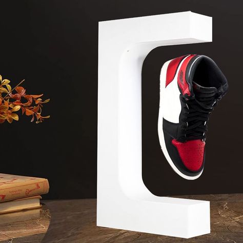 Floating Shoe Display, Gift Advertising, Spinning Shoe Rack, Sneaker Displays, Diy Rack, Shoe Stand, Spin Shoes, Shoe Poster, Acrylic Holders