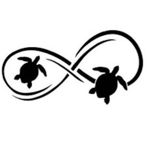 "Infinity Sea Turtle Vinyl Decal approx 4\" x 2\" Color options:  white, black, blue, teal, orange, brown, pink, maroon, red, yellow, green, gray or silver. Save 10% on your next order with Mora's Creations!!   Great for cars, laptops, phones, just about anything you would want to put it on... options are limitless!! Decal made from Oracal Glossy 651 vinyl and can last up to 6 years with proper care. Only the black part of the product image will be cut as the decal, in whatever color you choose. Mom Son Tattoo, Infinity Sign Tattoo, Sea Turtle Decal, Turtle Tattoos, Sea Turtle Tattoo, Turtle Tattoo Designs, Funny Car Decals, Turtle Tattoo, Funny Decals