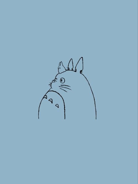 wallpaper totora studio ghibli Blue Ghibli Wallpaper, Blue Ghibli Aesthetic, Blue Studio Ghibli, Blue Ghibli, Studio Ghibli Blue, Studio Ghibli Widget, Studio Ghibli Logo, Ipad Decorations, Totoro Wallpaper