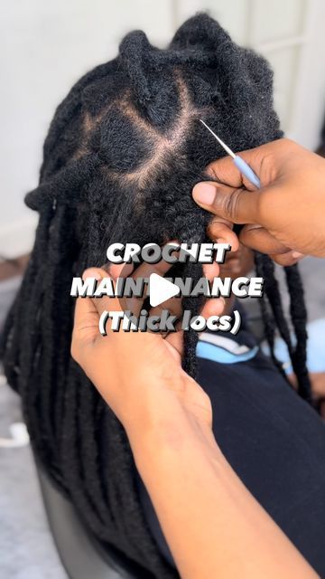 Women Wicks Locs, Loc Crochet Needle, Wicks Locs On Females, Loc Wicks, Types Of Locs Dreadlocks, Natural Dreads Black Woman, Jumbo Twist Over Locs, Wick Hair Styles, Female Wicks Locs