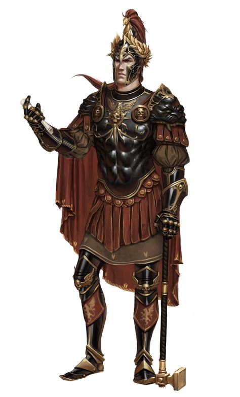 Karl Franz, Imperial Legion, Imperial Officer, Temple City, Roman Warriors, Heroic Fantasy, Roman Art, Fantasy Armor, Warhammer Fantasy