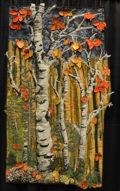 Tovad Ull, Landscape Art Quilts, Landscape Quilt, Textile Art Embroidery, Fiber Art Quilts, Landscape Quilts, Picture Quilts, Tree Quilt, Textile Fiber Art