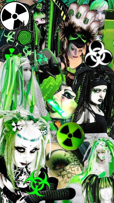 Pinterest removes one of the models on the left side. Im not sure why, but im sorry! Green Cybergoth, Im Sorry, Models, Collage, Green