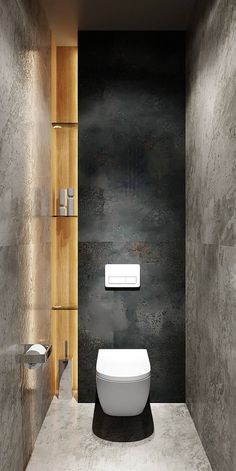 Bathroom Shower Accessories, Toilette Design, Wc Design, Small Toilet Room, Washroom Design, Bad Inspiration, Toilet Design, Decor Baie, Diy Bathroom Decor