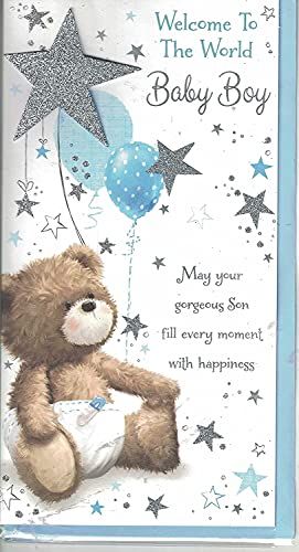 Congratulations For New Baby, Congratulations For Baby Boy, Baby Born Congratulations, Wishes For Baby Boy, Baby Birth Cards, Bear With Balloons, Wishes For Daughter, Baby Congratulations Card, Birthday Wishes Flowers