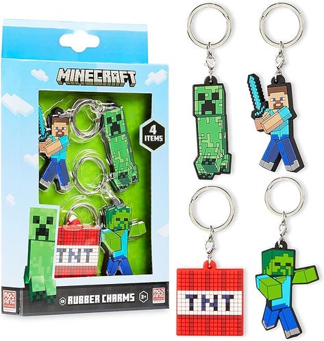 Creeper Key Chain, Collectables Gaming Gifts Minecraft Bracelet, Minecraft Accessories, Minecraft Merchandise, Minecraft School, Stocking Fillers For Kids, Case Minecraft, Minecraft Gifts, Minecraft Toys, Christmas Stocking Fillers