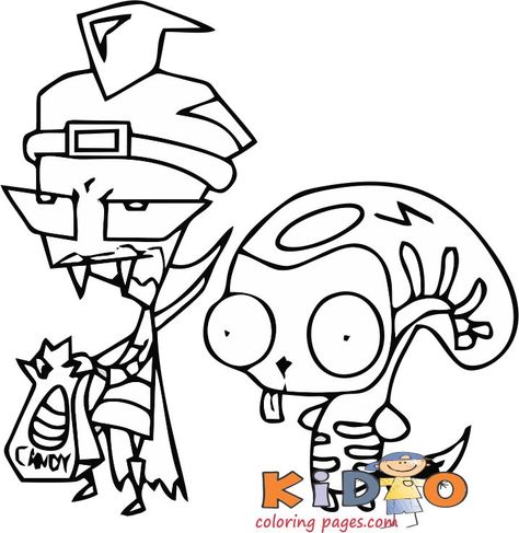 invader zim halloween costume coloring pages Invader Zim Halloween, Print Out Coloring Pages, Coloring Books For Kids, Free Coloring Pages For Kids, Kids Print, Kids Coloring Pages, Invader Zim, Coloring Pages To Print, Kids Coloring