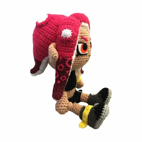 Splatoon Agent 8, Graphic Drawings, Agent 8, Amigurumi Plush, Crochet Plushie, Handmade Plushies, Shrink Plastic, Dk Yarn, Amigurumi Free Pattern