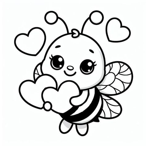 Bug Garden, Garden Svg, Dragon Svg, Bee Coloring Pages, Holding Heart, Idee Cricut, Easy Drawings For Kids, Animal Svg, Seni Cat Air